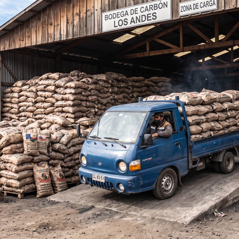 Bodega y zona de carga de Carbón El Pelado