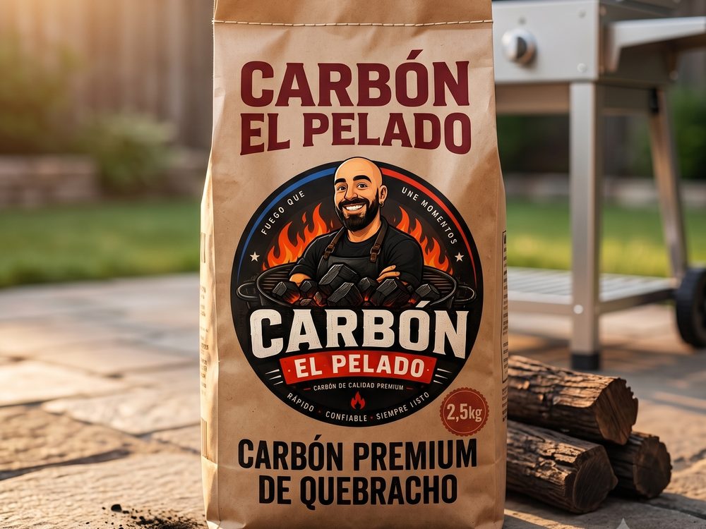 Bolsa de carbón de quebracho El Pelado de 2,5 kg